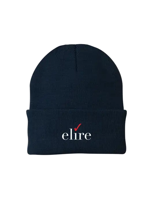 Navy Knit Cap w/Elire Logo