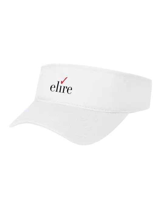 White Cap Visor w/Elire Logo