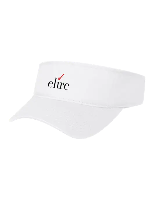 White Cap Visor w/Elire Logo