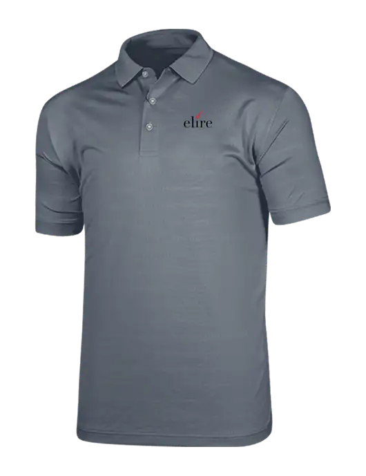 Callaway Vibrant Light Grey Ventilated Polo w/Elire Logo