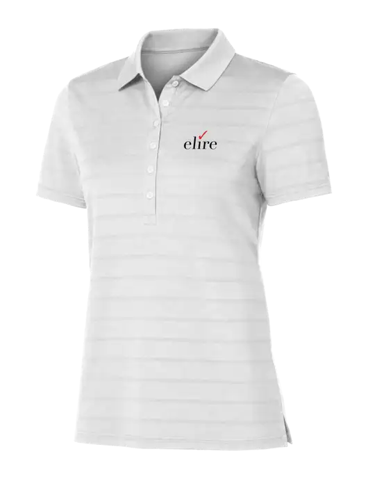 Callaway Womens Bright White Ventilated Polo w/Elire Logo
