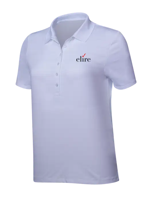 Callaway Womens Bright White Ventilated Polo w/Elire Logo