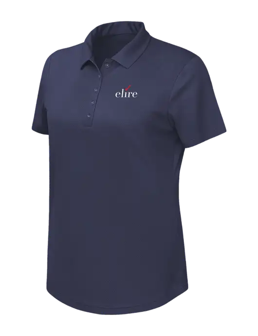 Callaway Womens Birdseye Navy Polo w/Elire Logo
