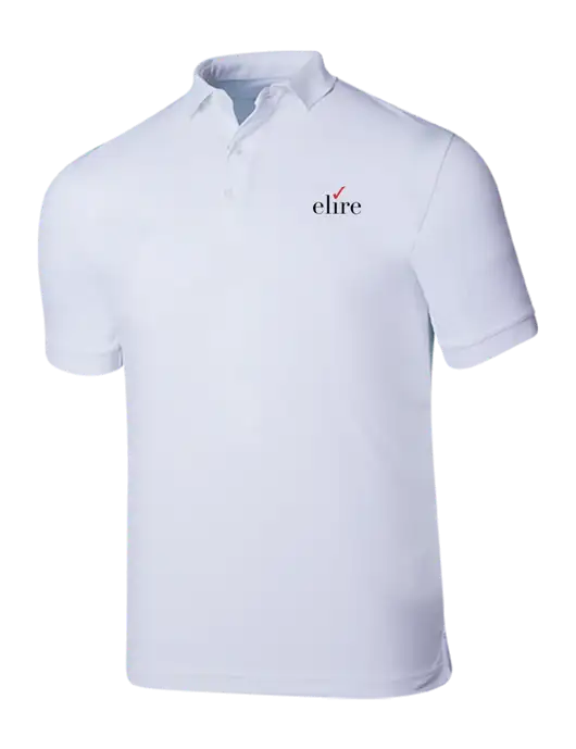 Callaway Ottoman Bright White Polo w/Elire Logo