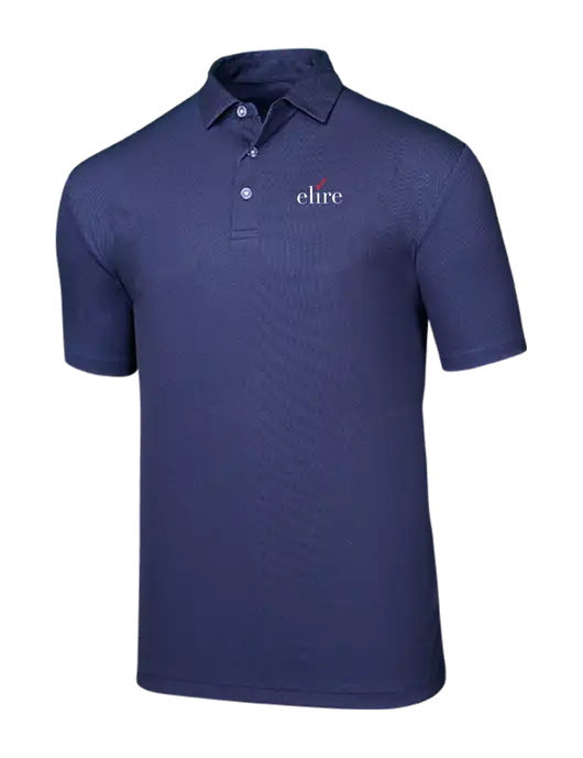 Callaway Birdseye Navy Polo w/Elire Logo