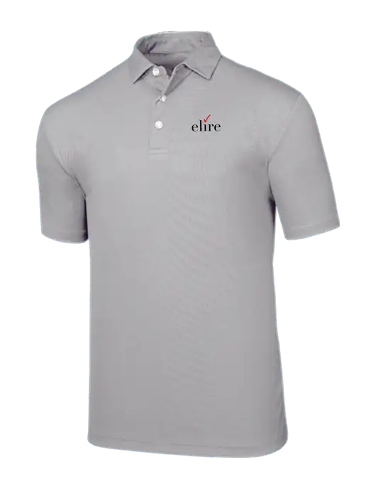 Callaway Birdseye Light Grey Polo w/Elire Logo