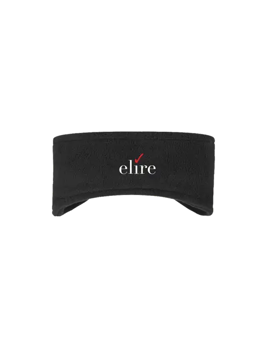 Black Stretch Fleece Headband w/Elire Logo