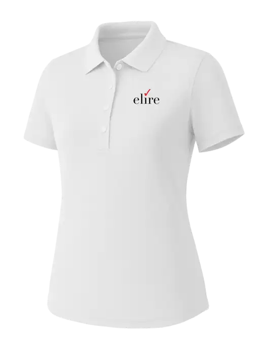 Callaway Womens Core Bright White Performance Polo w/Elire Logo