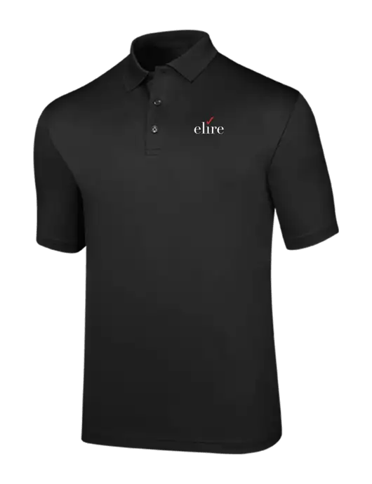 Callaway Opti-Dri Black Chev Polo w/Elire Logo