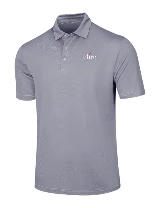 Callaway Navy Fine Line Stripe Polo w/Elire Logo
