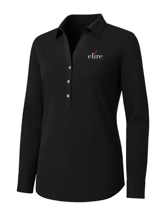Womens Black City Stretch Shirt w/Elire Logo