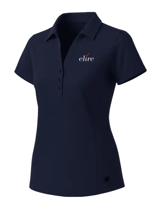 OGIO Womens Navy ONYX Polo w/Elire Logo