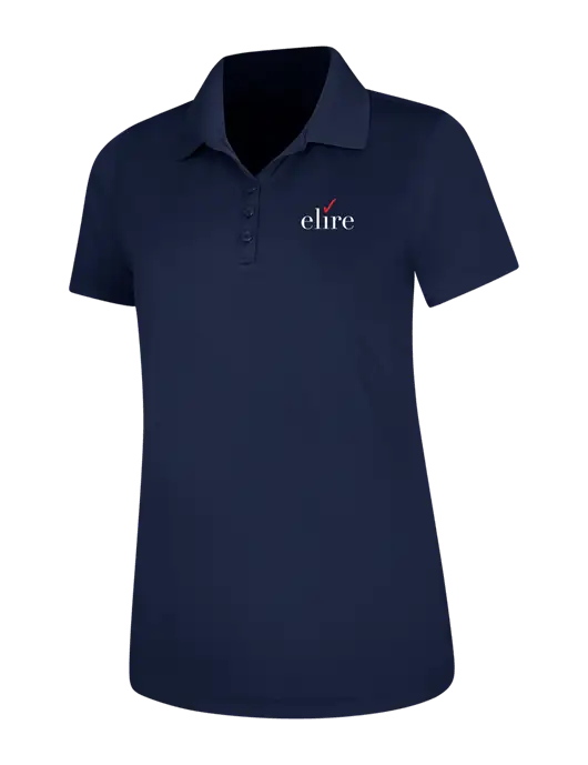 Dark Navy Womens Dry Zone UV Mesh Polo w/Elire Logo
