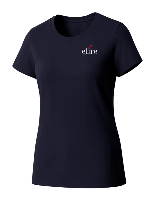 Womens Seriously Soft New Navy T-Shirt w/Elire Logo