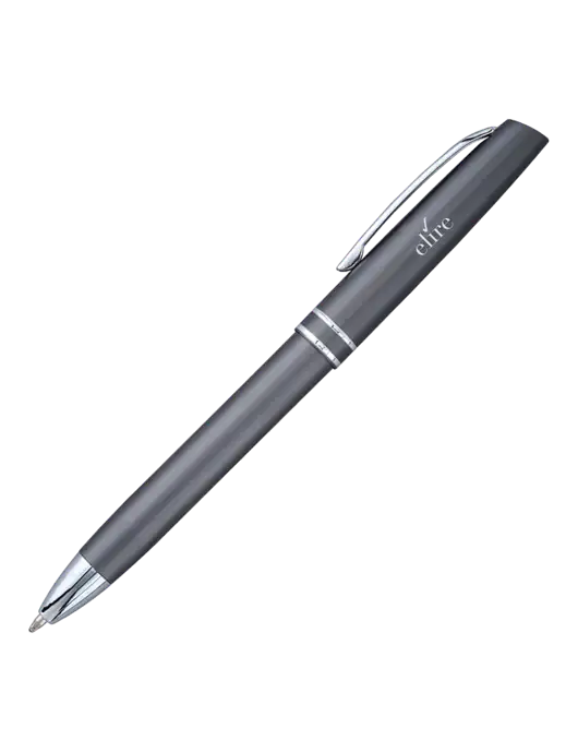 Gunmetal Anguilla Black Ink Pen w/Elire Logo