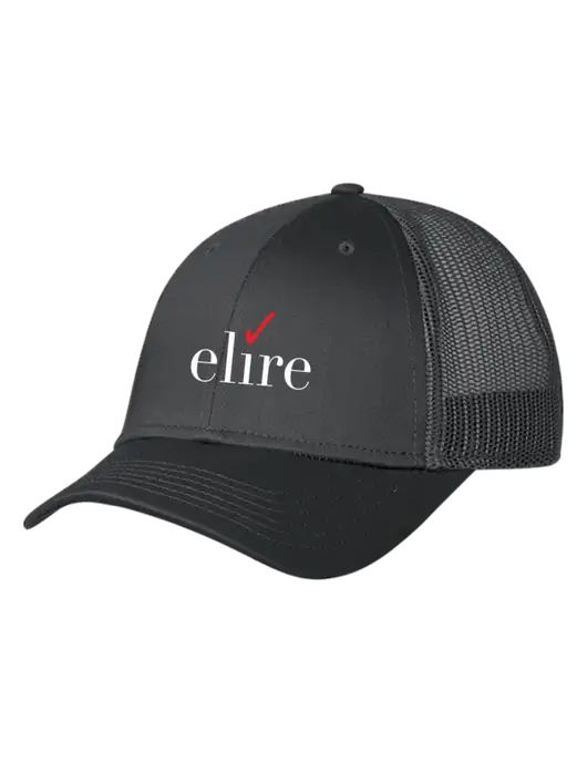 Charcoal Mesh Trucker Cap Snap Back w/Elire Logo