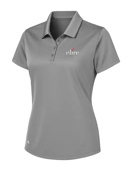 Adidas Light Grey Womens Basic Sport Polo w/Elire Logo