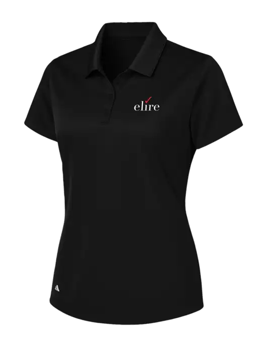 Adidas Black Womens Basic Sport Polo w/Elire Logo