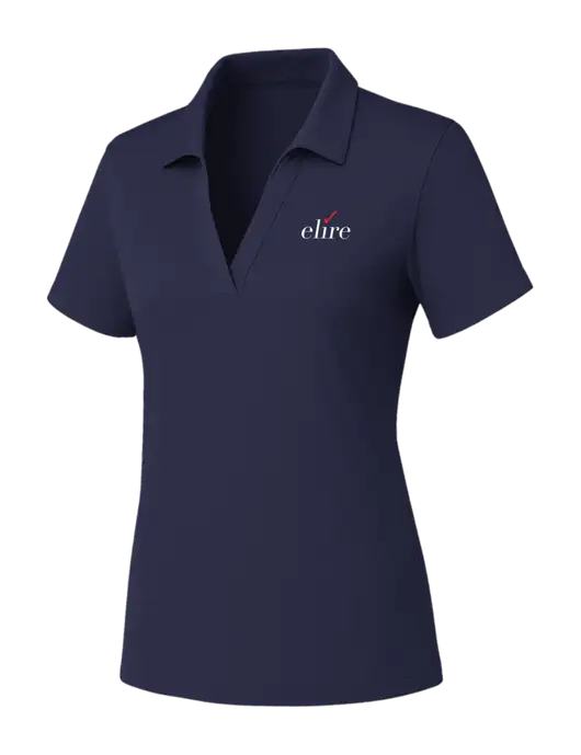 Womens Navy PosiCharge RacerMesh Polo w/Elire Logo