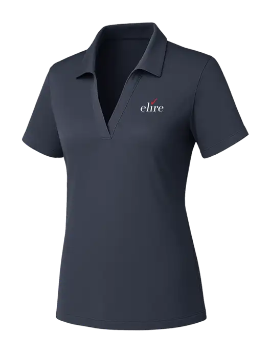 Womens Dark Grey PosiCharge RacerMesh Polo w/Elire Logo