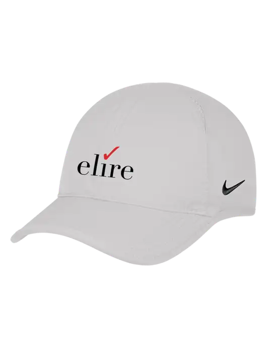Nike White Featherlight Cap w/Elire Logo