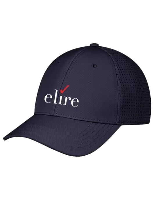 Navy Performance Stretchable Cap Hook & Loop w/Elire Logo