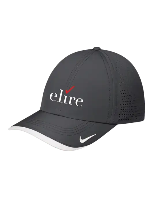 Nike Dark Grey/White Dri-FIT Perforated Performance Cap w/Elire Logo