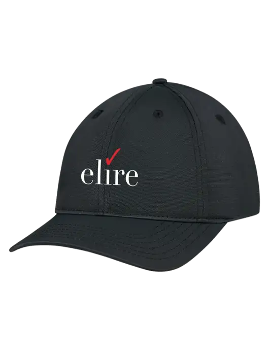 Black Nylon Twill Performance Cap w/Elire Logo