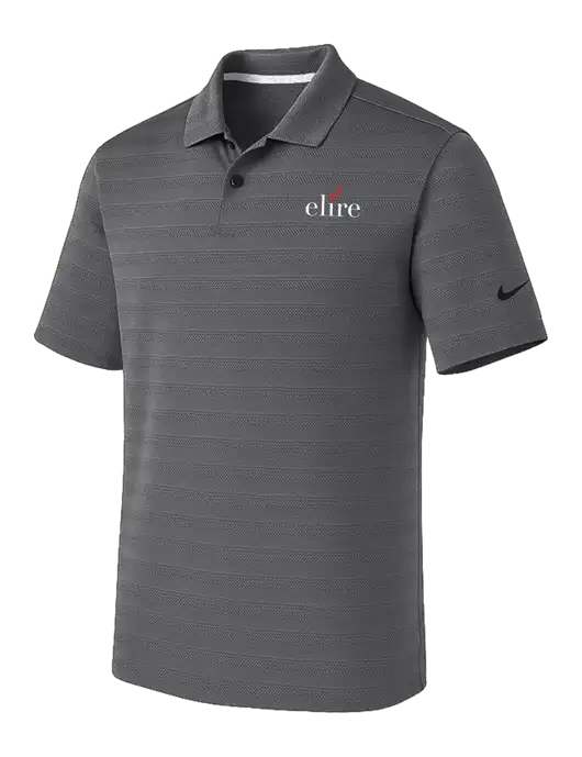 Nike Dark Medium Grey Dri-FIT Vapor Jacquard Polo w/Elire Logo