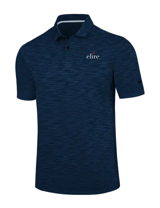 Nike Navy Dri-FIT Vapor Space Dyed Polo w/Elire Logo