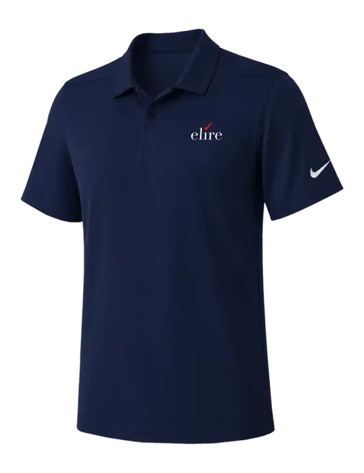 Nike Navy Dry Essential Solid Polo w/Elire Logo