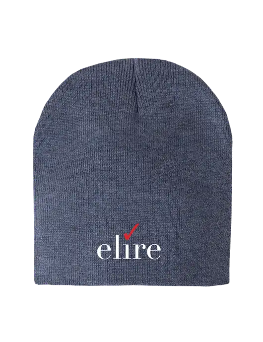 Navy Heather Element Knit Beanie w/Elire Logo