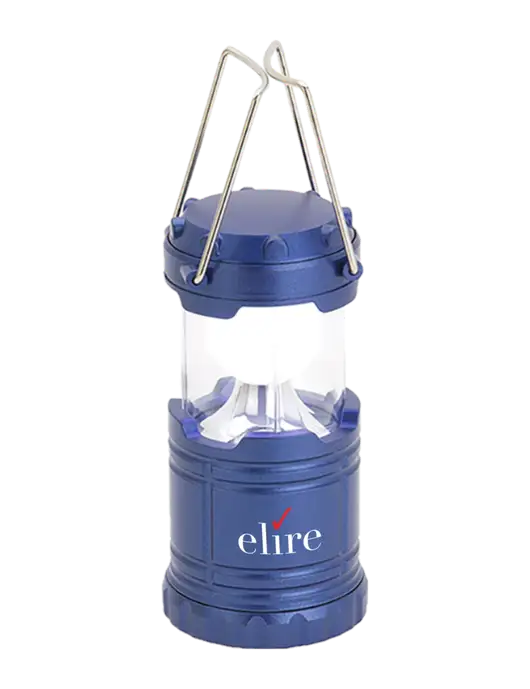 Blue Mini Retro Lantern w/Elire Logo