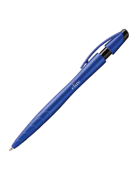 Awali Blue Metallic Pen - Black Ink w/Elire Logo