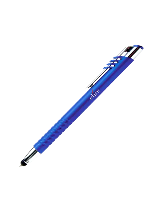 Schirhart Blue Stylus Pen - Blue Ink w/Elire Logo
