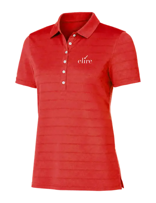 Callaway Womens Red Ventilated Polo w/Elire Logo